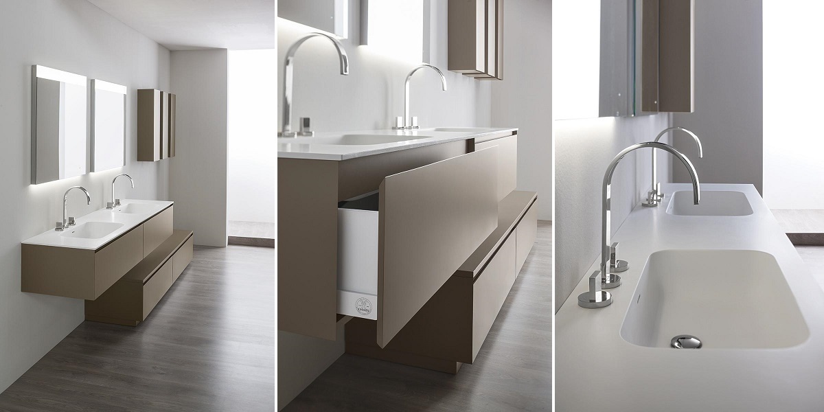 Мебель для ванной комнаты в матовой отделке Manhattan MH1 OASIS BATHROOM Master Manhattan - Вид №1