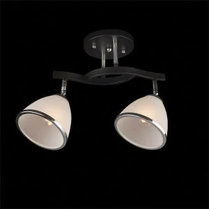 Спот потолочный на 2 лампы венге Eurosvet 9612/2венге EUROSVET 9612 00-3926140 Белый;коричневый