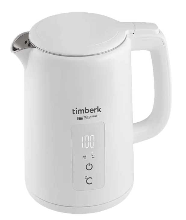 9079360 Электрочайник Timberk T-EK21S02 белый STDN-0051398 - Вид №1