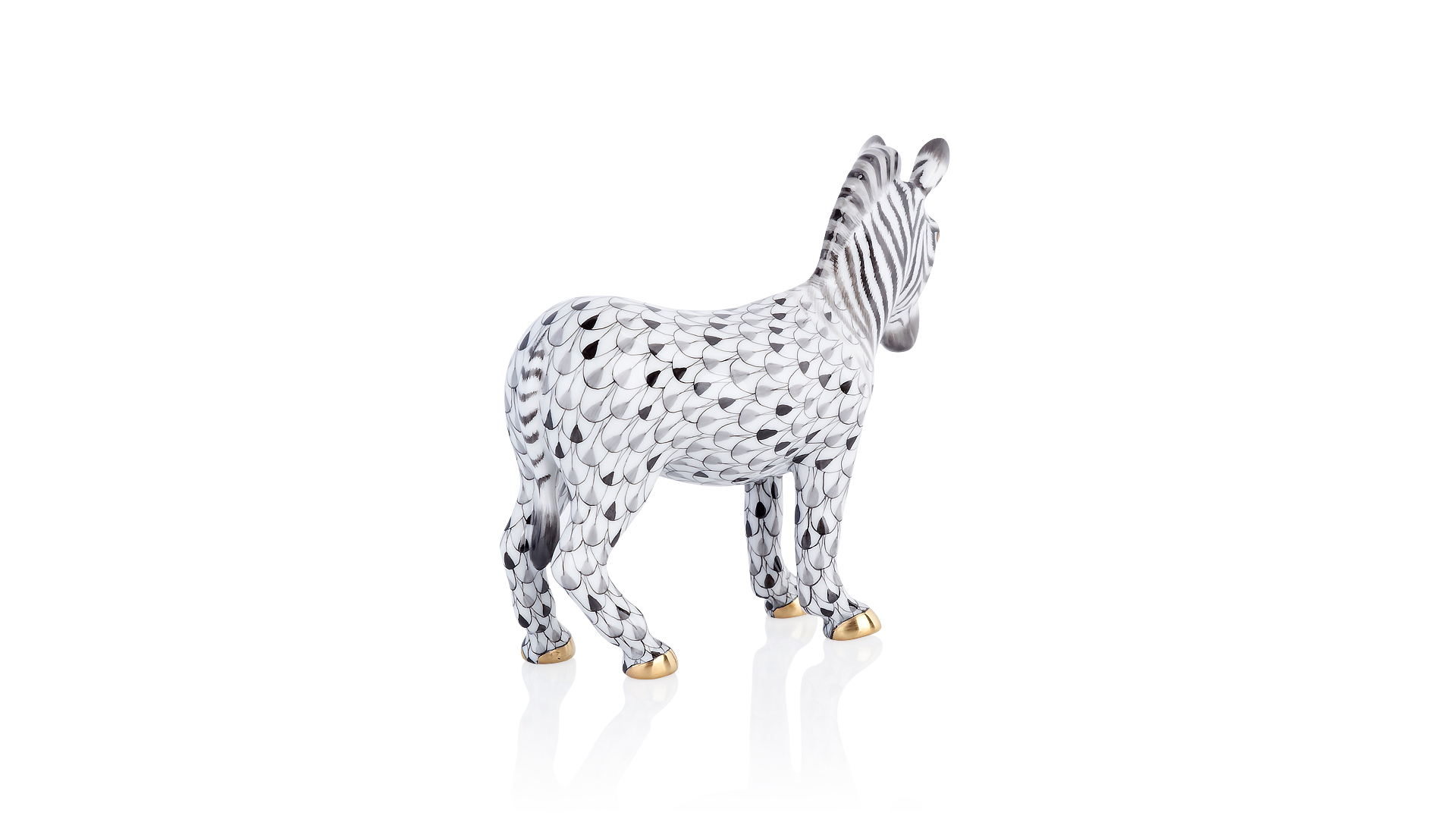 10615689 Herend Фигурка 10см "Зебра" (лим.вып. 250шт) Фарфор  - Вид №1