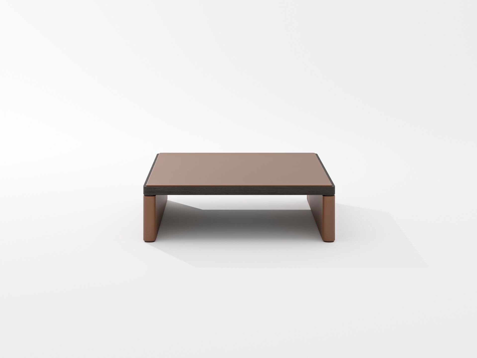 Квадратный кожаный журнальный столик PROF Flow ARCH-00043732 - Вид №9