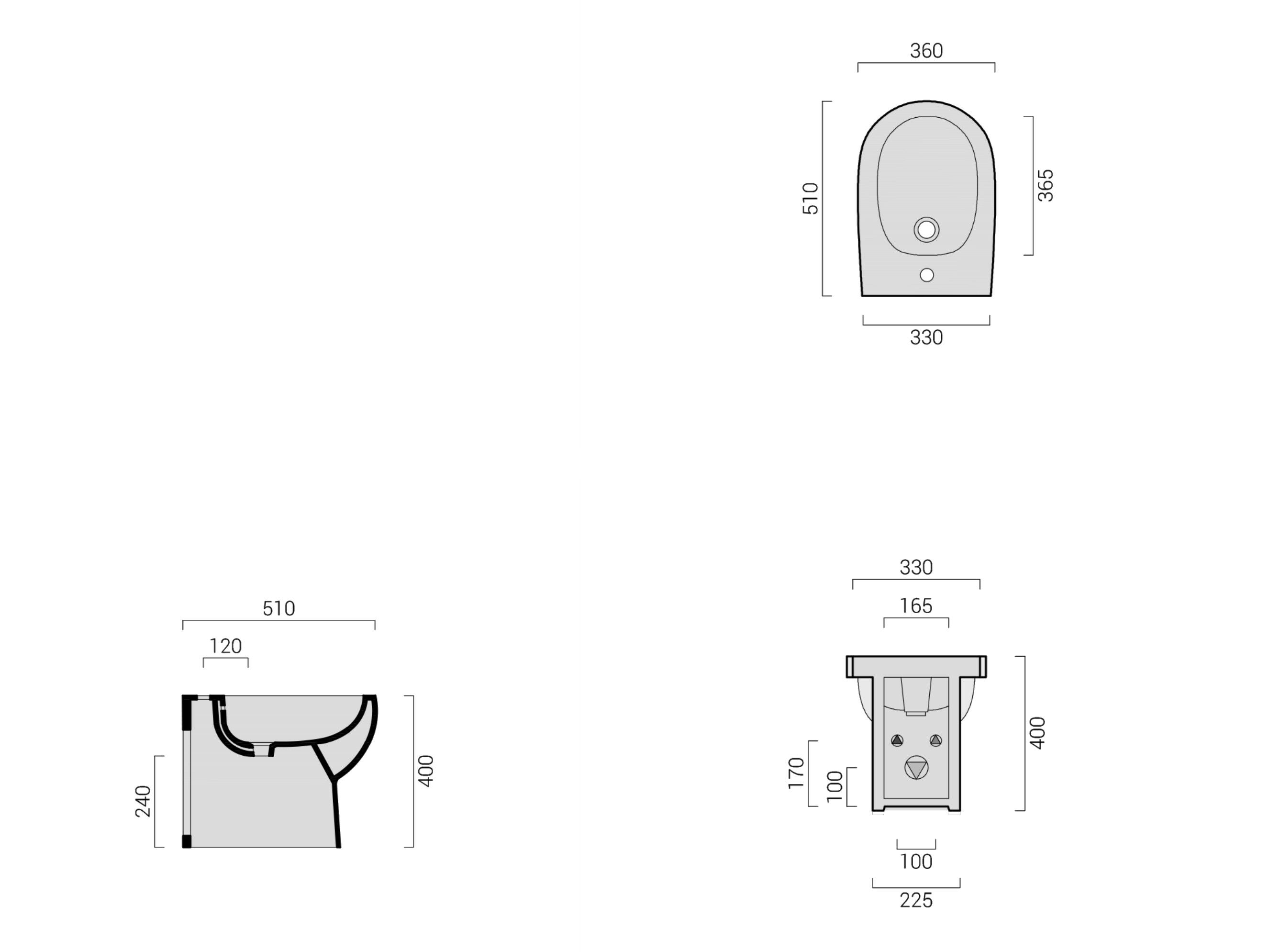 Керамическая напольная сантехника Domus Falerii Leaf Small ARCH-00023321 - Вид №3