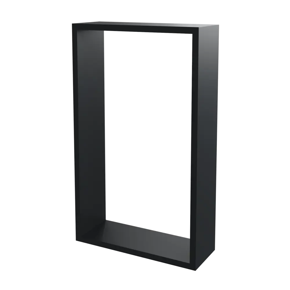 Полка настенная Spaceo 45x27 см/40x22 см МДФ цвет чёрный 2 шт 82877494 STLM-2157978  - Вид №2