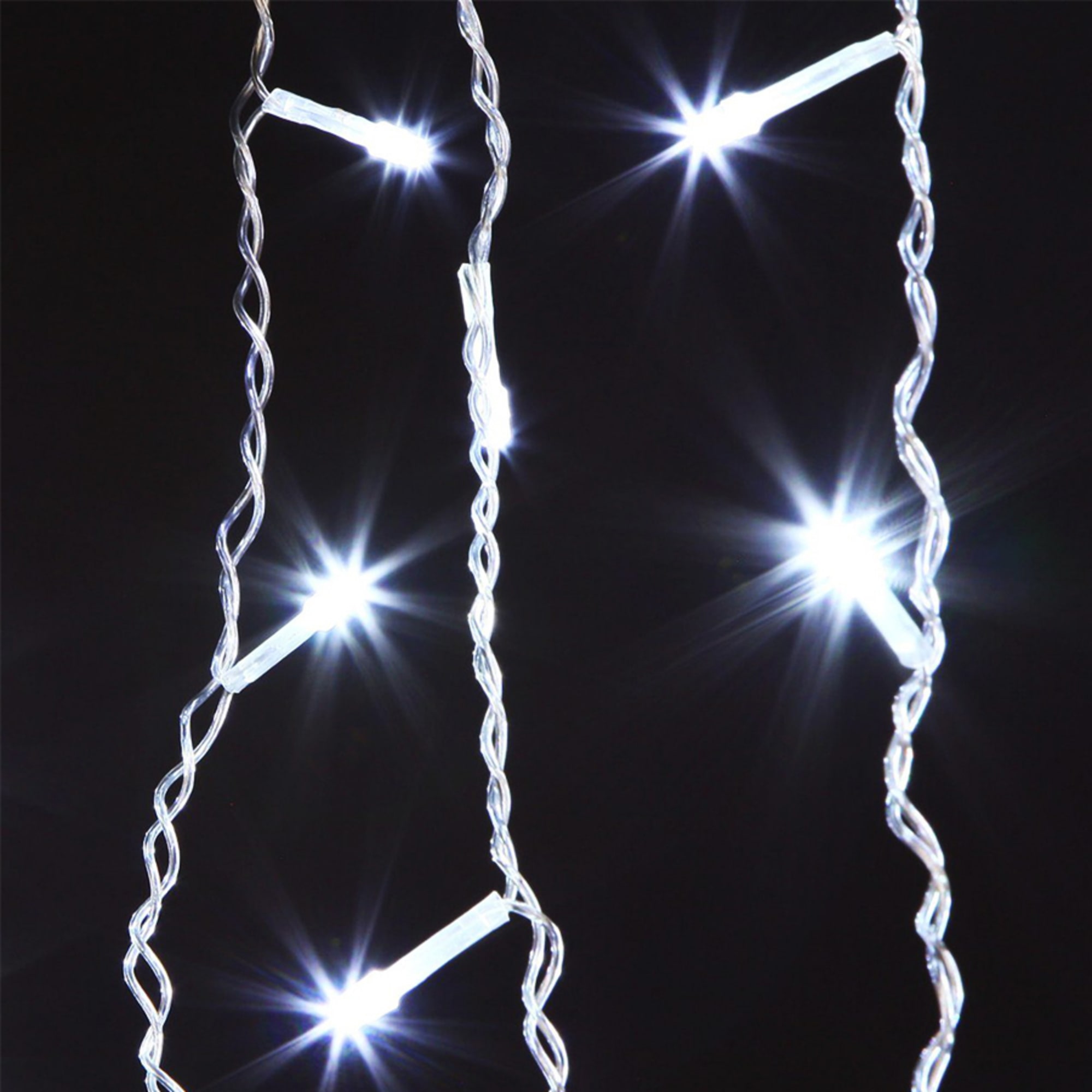 83544140 Электрогирлянда комнатная Cadena «Бахрома» 2 м 50 LED белый IP44 Santreyd  - Вид №1