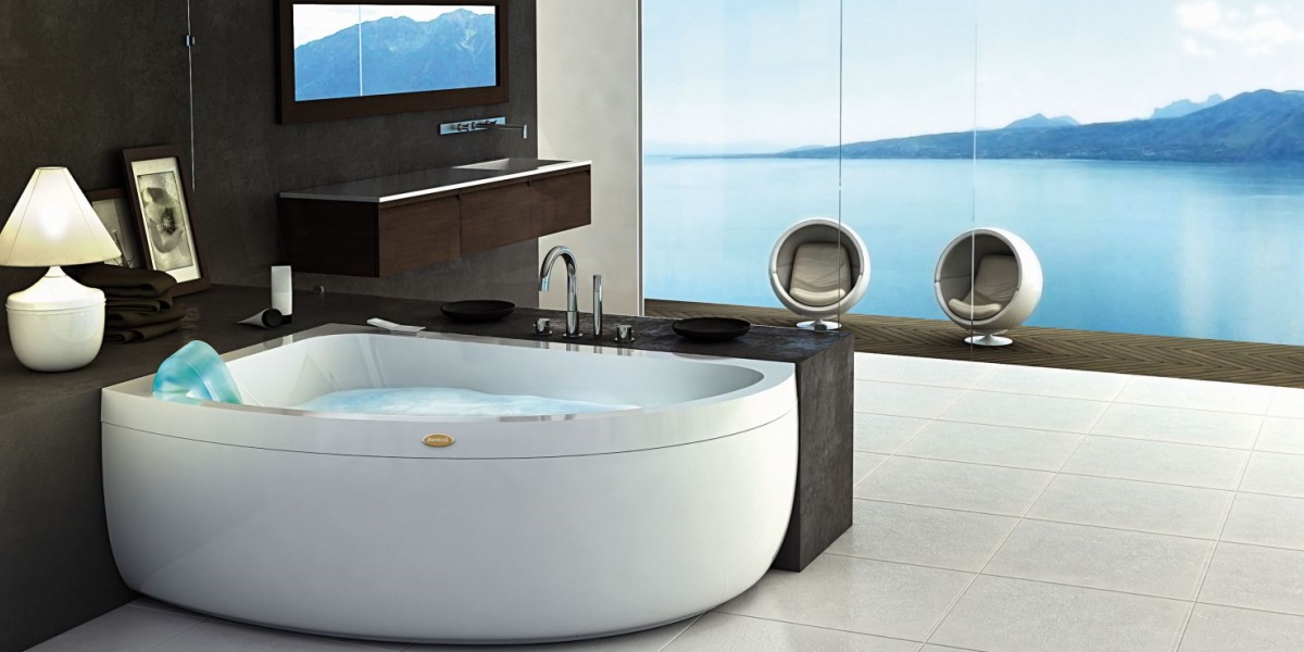 Ванна с гидромассажем "HYDRO BASE" Aquasoul Offset угловая 9443-195A Dx Jacuzzi 9443195ADX - Вид №2