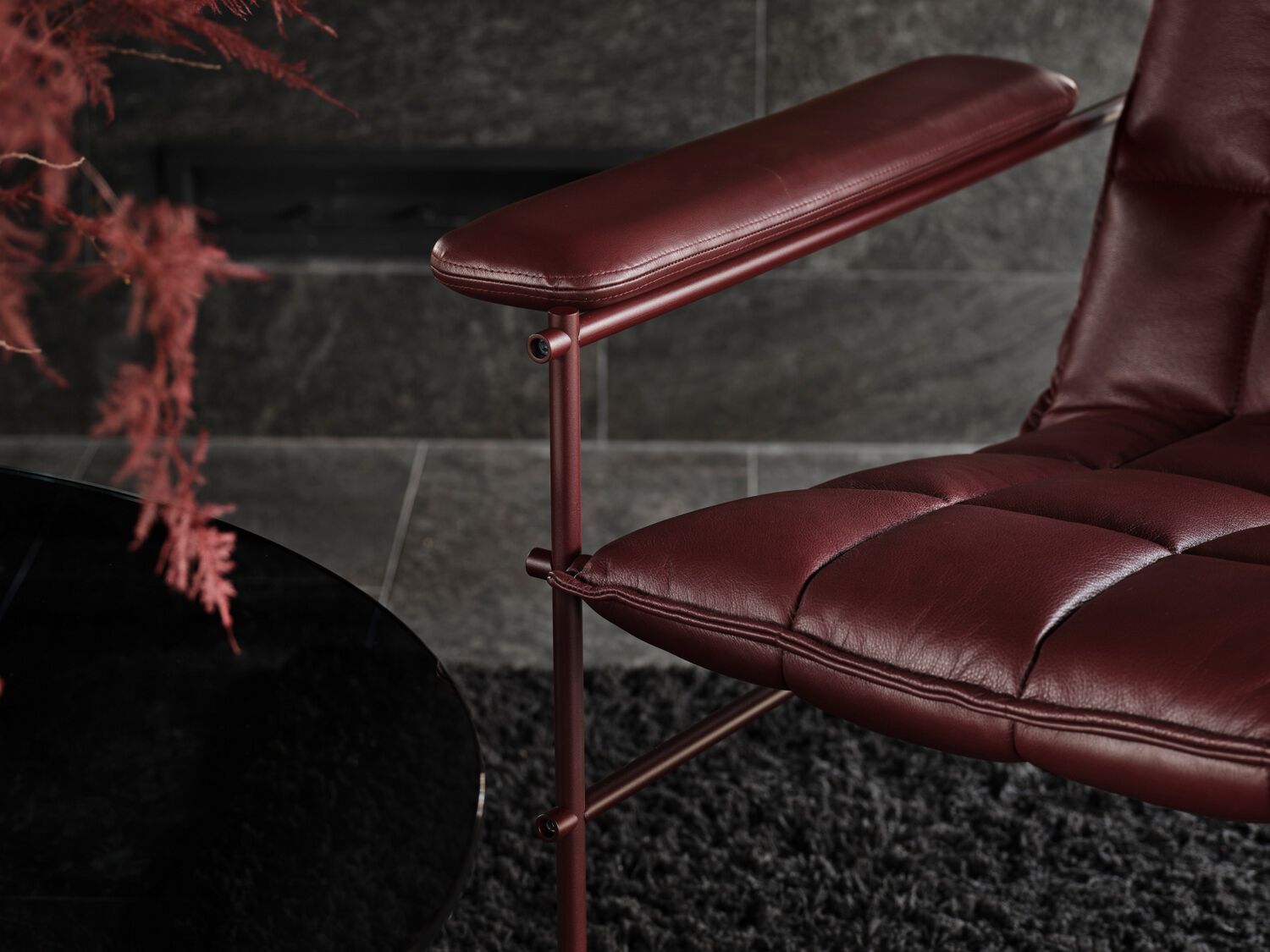 Кожаное кресло с подлокотниками Bla Station VILLHEM ARCH-00065627 - Вид №3