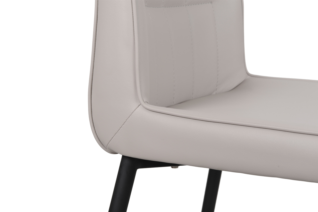 Стул барный серо-бежевый, экокожа 47х52х96см GARDA DECOR  266815 Бежевый  - Вид №4