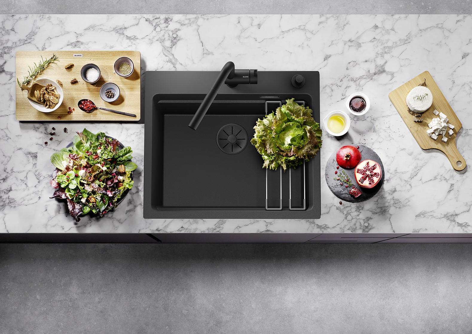 524539 Кухонная мойка Blanco Etagon 6 антрацит  Blanco Etagon Антрацит - Вид №4