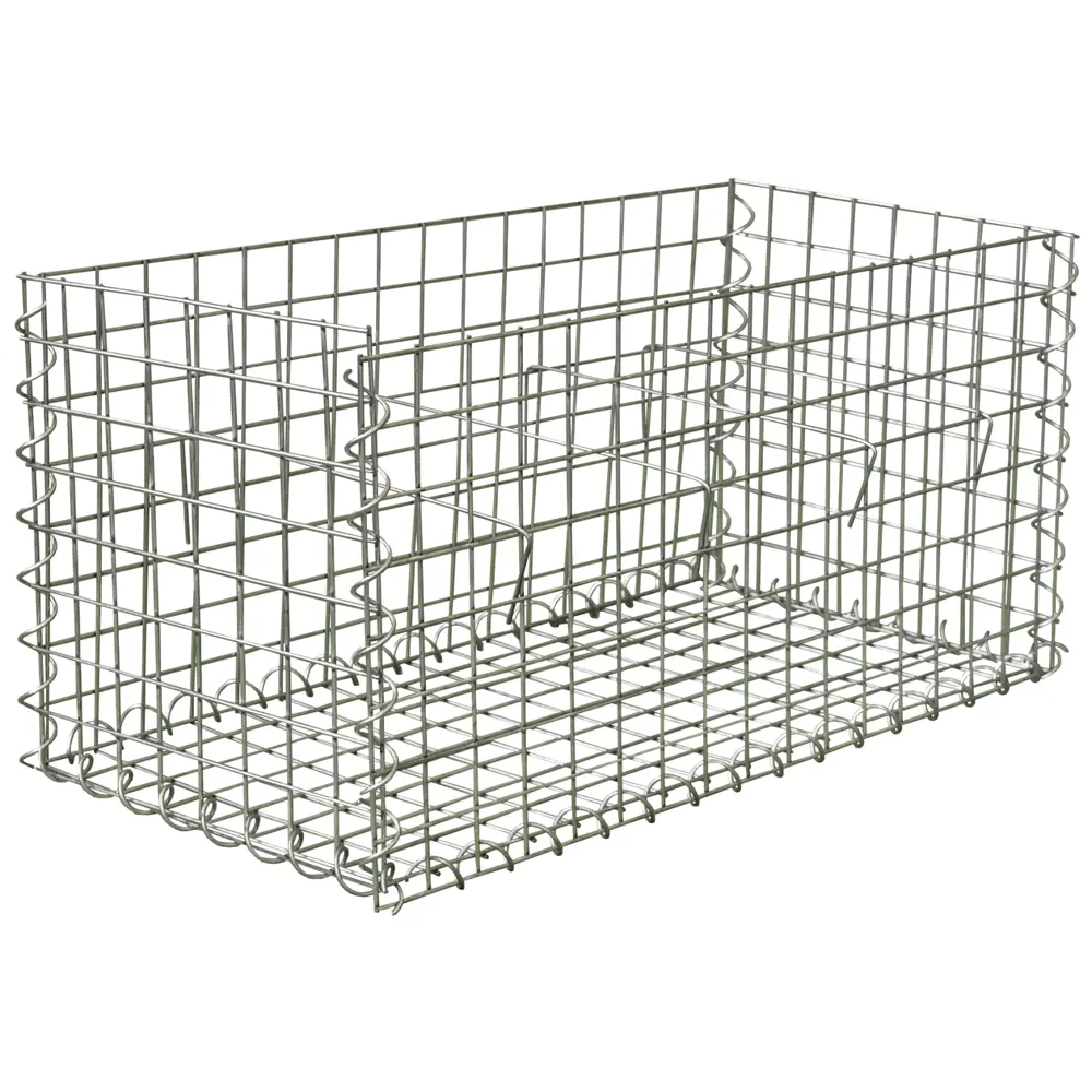 Габион-кашпо 40x40x80 см оцинкованная сталь серый Santreyd STLM-2114038