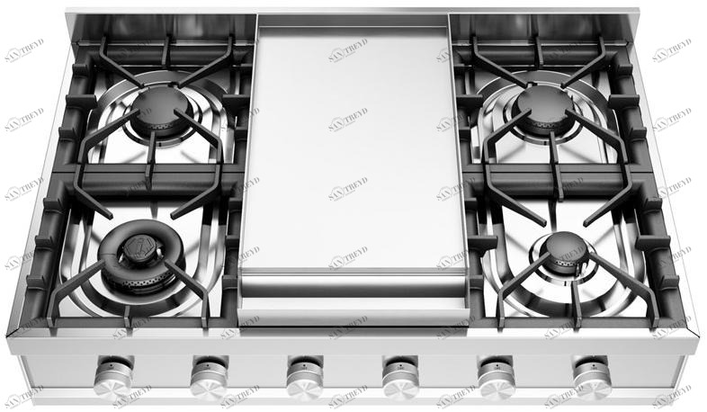 Ilve Газовая плита из нержавеющей стали Professional plus Hcp90fd Santreyd 