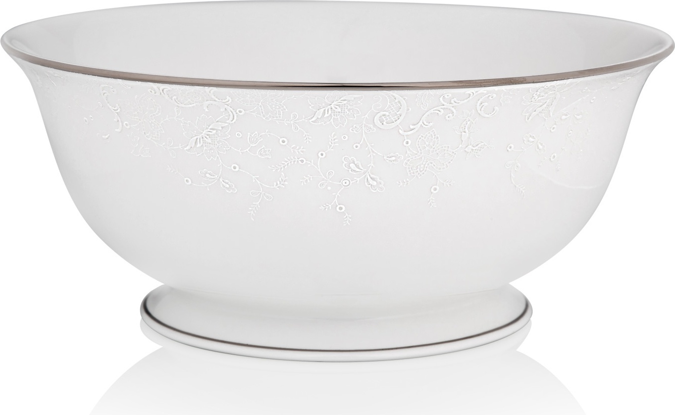 10529236 Lenox Салатник круглый Lenox "Фарфоровое кружево,Маркеса" 21см Фарфор костяной 