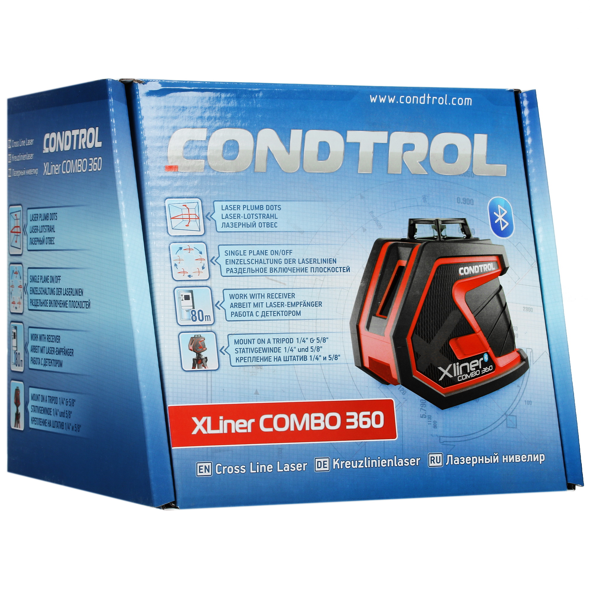 Лазерный нивелир Condtrol Xliner Combo 360 5083119 STDN-0128046 - Вид №10