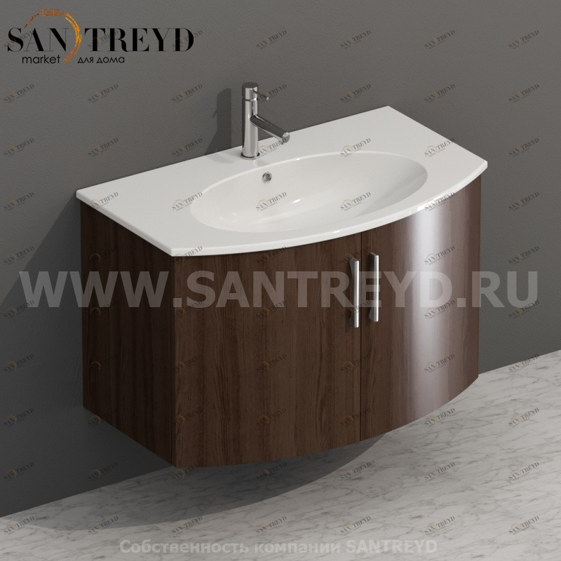 MDMA80Y6167 Тумба с двумя створками 78 см коричневая Globo 4ALL Италия Ceramica Globo