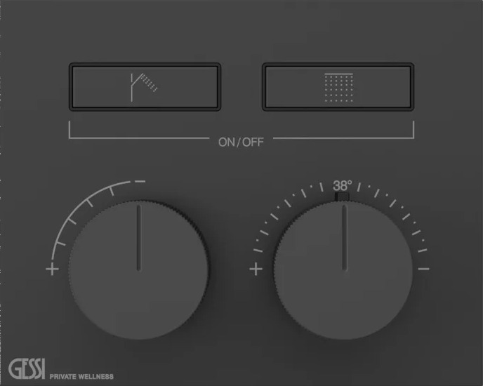 Смеситель для душа 63004 299 Gessi Hi-fi МАТОВО-ЧЕРНЫЙ