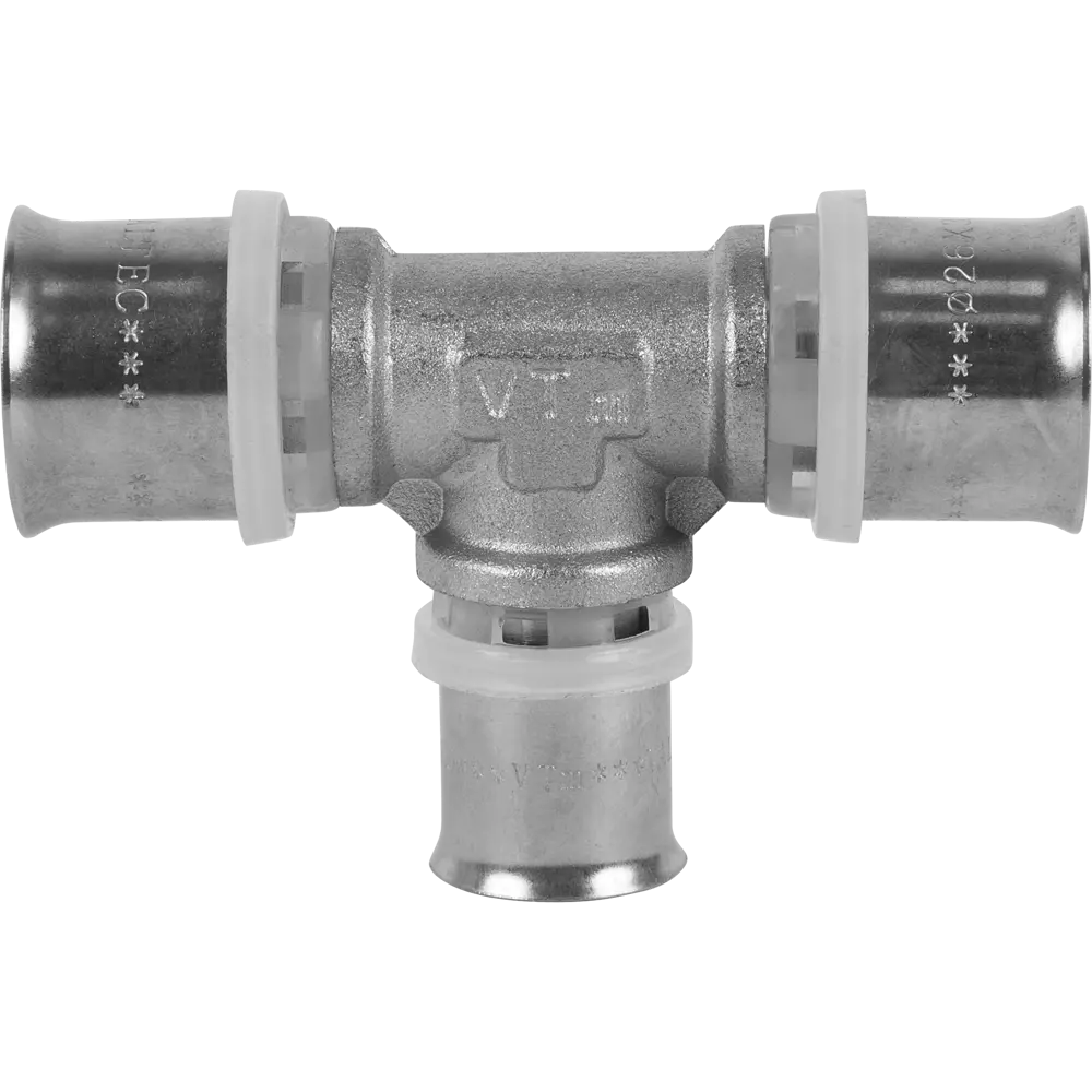 Тройник переходной Valtec 26x20x26 мм никелированная латунь VTM.231.N.262026 15474516 STLM-2079514  - Вид №2