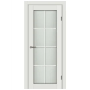 Комплект двери Пьемонт со стеклом 80x200 см Hardflex белый с добором 100 мм