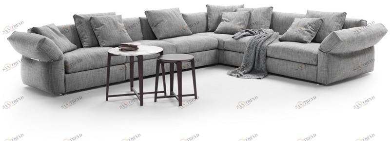 Flexform Модульный угловой диван из ткани Newbridge sun-id-1376691