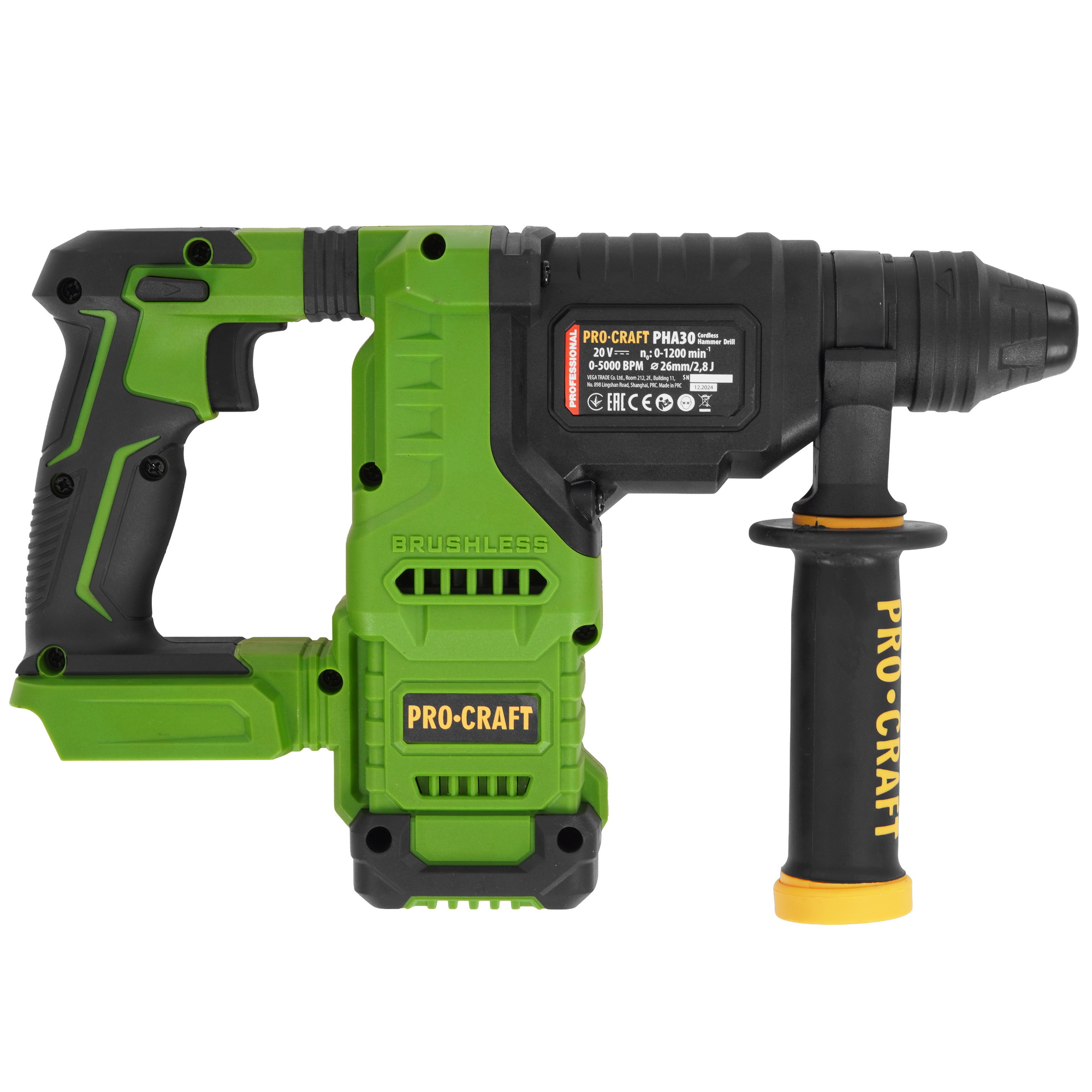 Перфоратор Procraft PHA30  , Без ЗУ, Без АКБ 9277868 STDN-0037971 - Вид №1