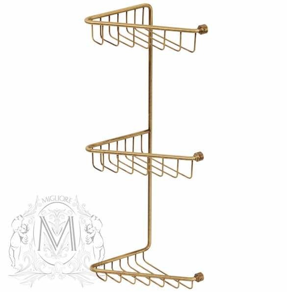 ML.COM-50.113.BR Полка-решетка тройная Migliore Complementi - Вид №1