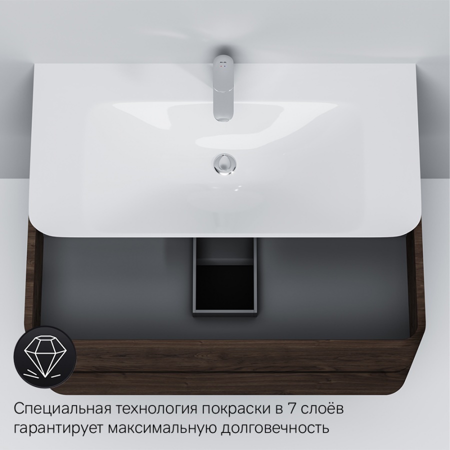 M30FHX1002TF База под раковину подвесная 100 см ящики табачный дуб текстурированная AM.PM Sensation - Вид №2