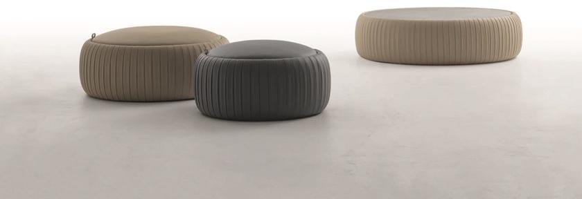 Tonin Casa Низкий журнальный столик из экокожи Plissè T7335/6 Plissé - Вид №1