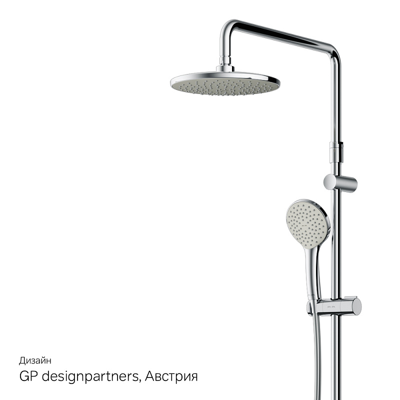 F40890A94 Набор : душевая система смеситель для ванны/душа излив 320 мм хром шт. AM.PM Gem - Вид №9