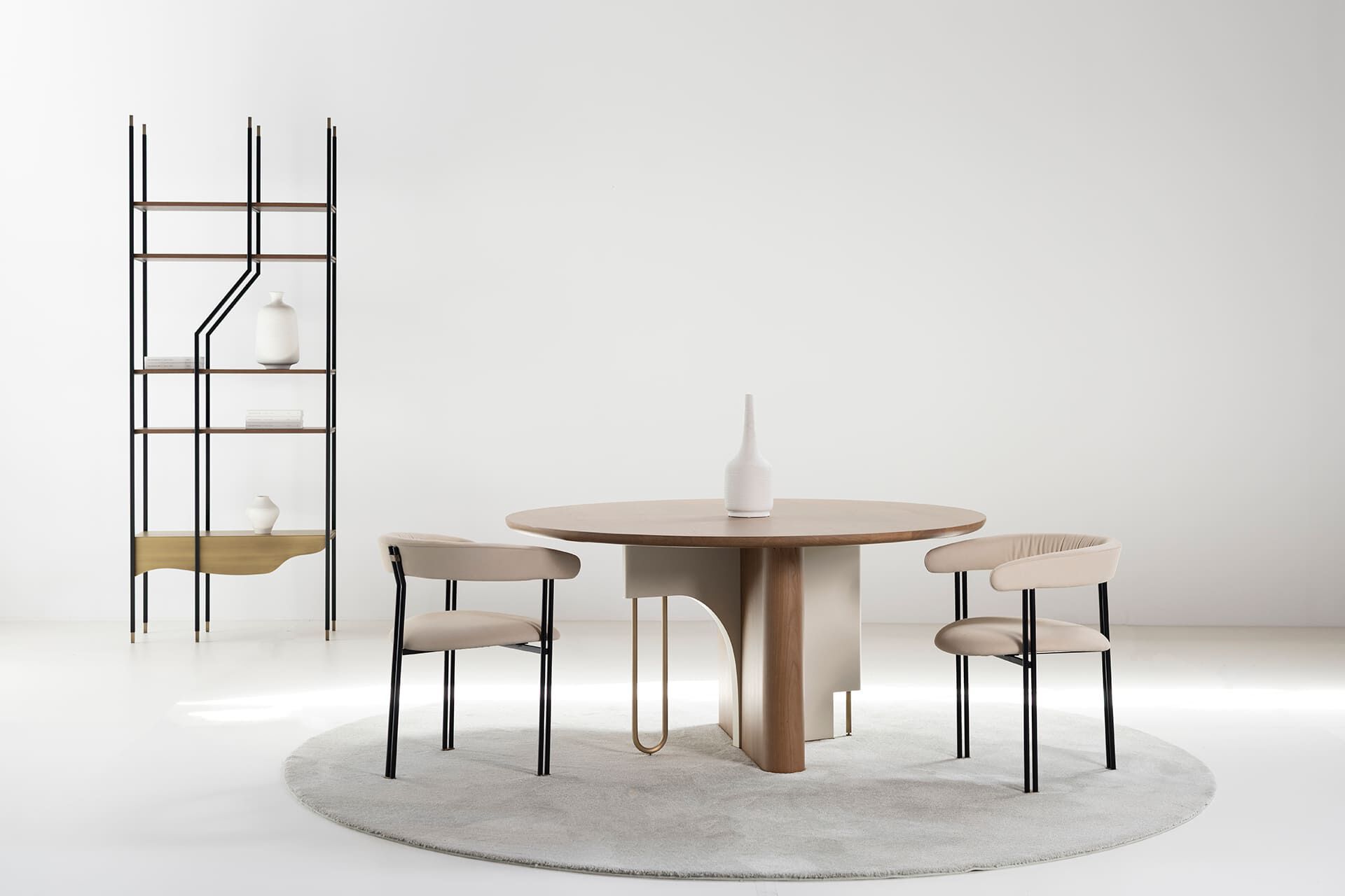 Кожаный мягкий стул с подлокотниками Greenapple MAIA ARCH-00019398 - Вид №4