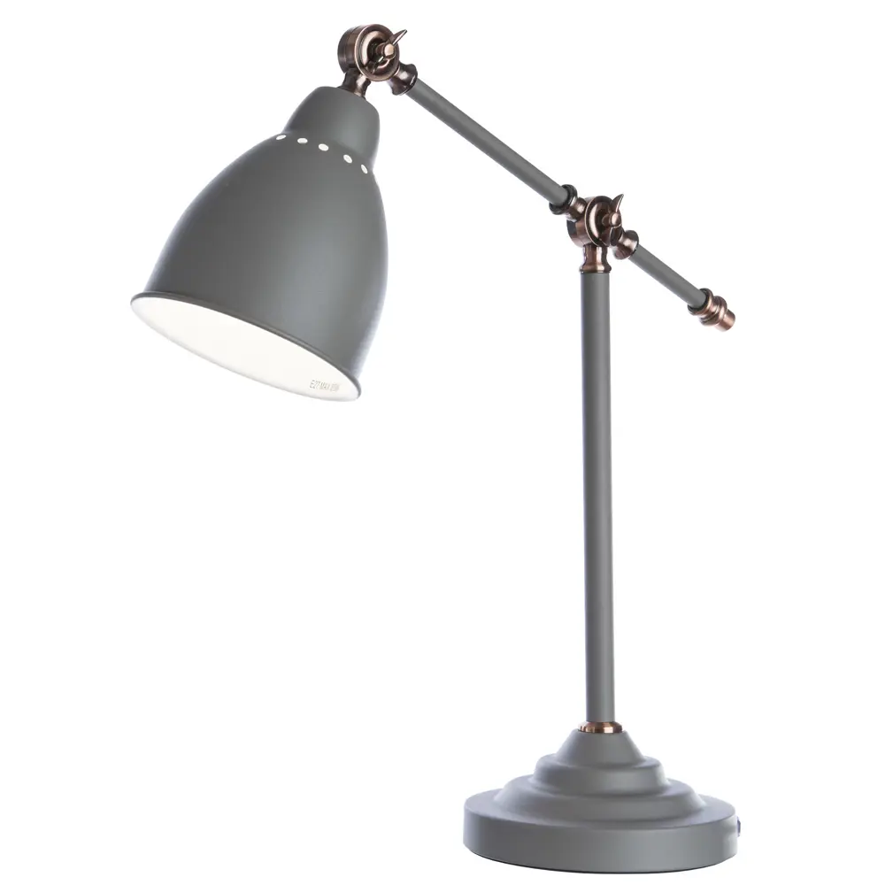 Настольная лампа Braccio 1xE27x60 Вт, цвет серый матовый 18638951 STLM-2073154 Arte Lamp 