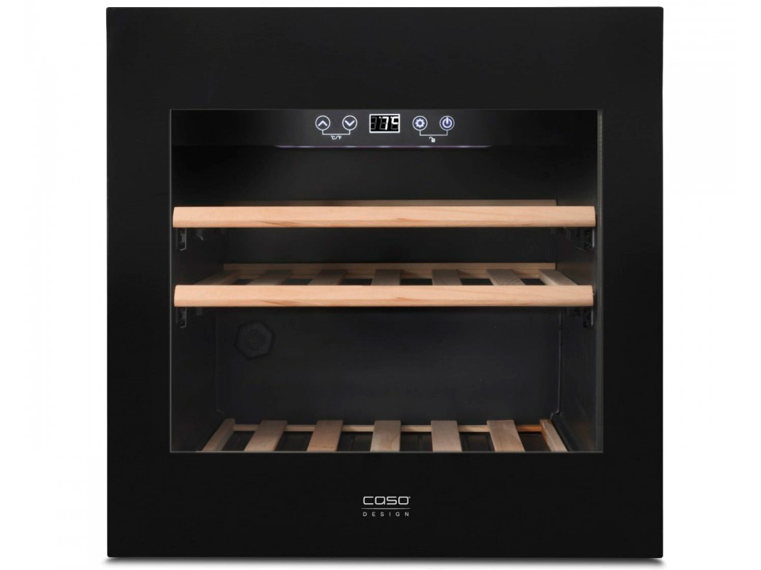 5351860 Встраиваемый винный шкаф CASO WineDeluxe E 29 черный STDN-0051002