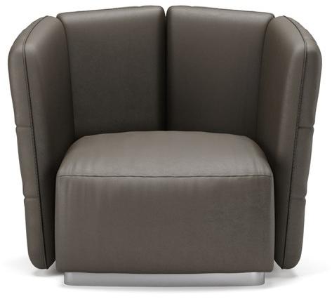 SM Living Couture Стеганое кожаное кресло с подлокотниками Diamond Pna_06b - Вид №1