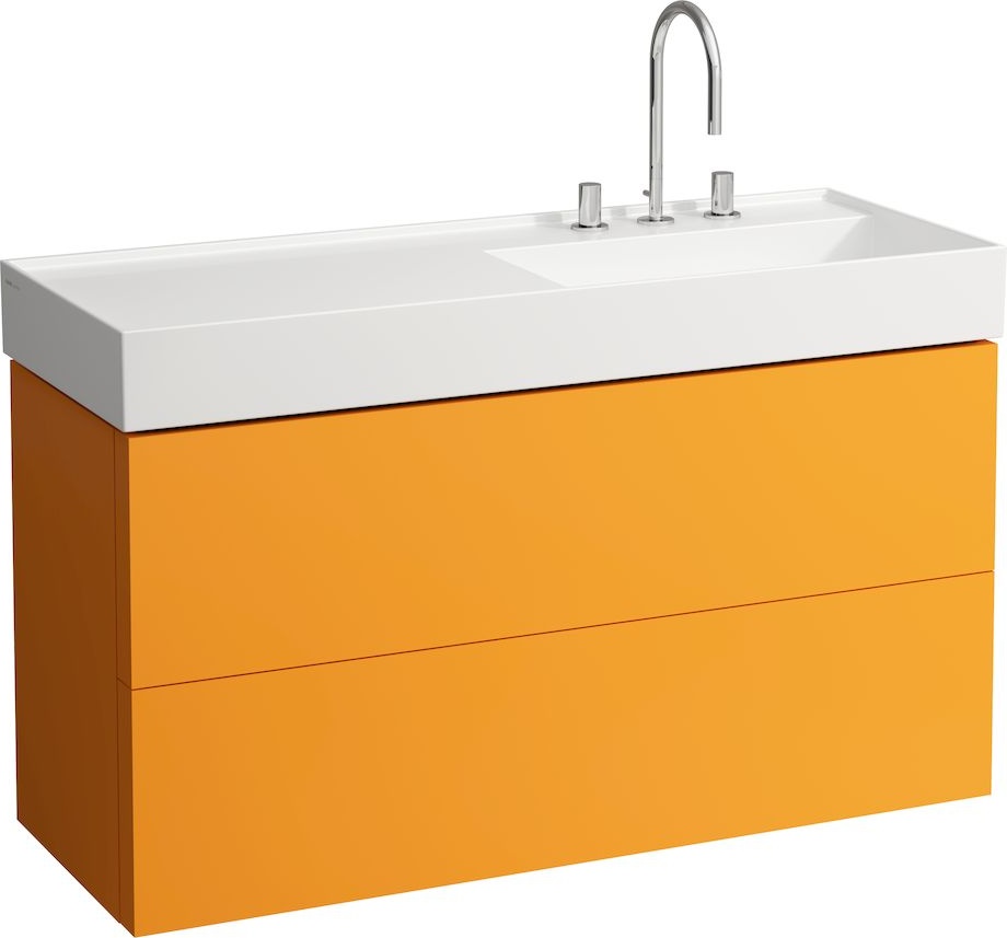 H8133330001121 Раковина, полочка слева, со специальным скрытым сливом LAUFEN PRO - Вид №4