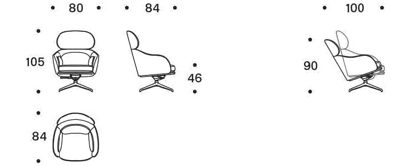 Съемное кресло bergère с подголовником Saba Italia ARCH-00123776 - Вид №6