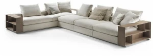 Flexform Модульный тканевый диван с вещевым ящиком Groundpiece