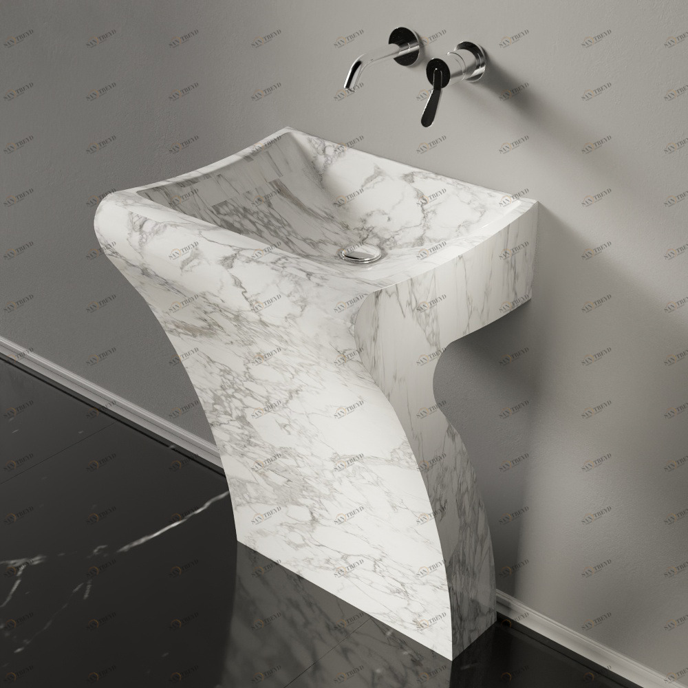ACER0731MARMO Напольная раковина стоящая прямоугольная Agape 