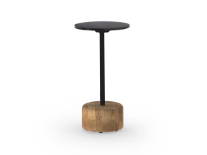 Круглый стол с верхней частью HPL и тиковым или каменным основанием