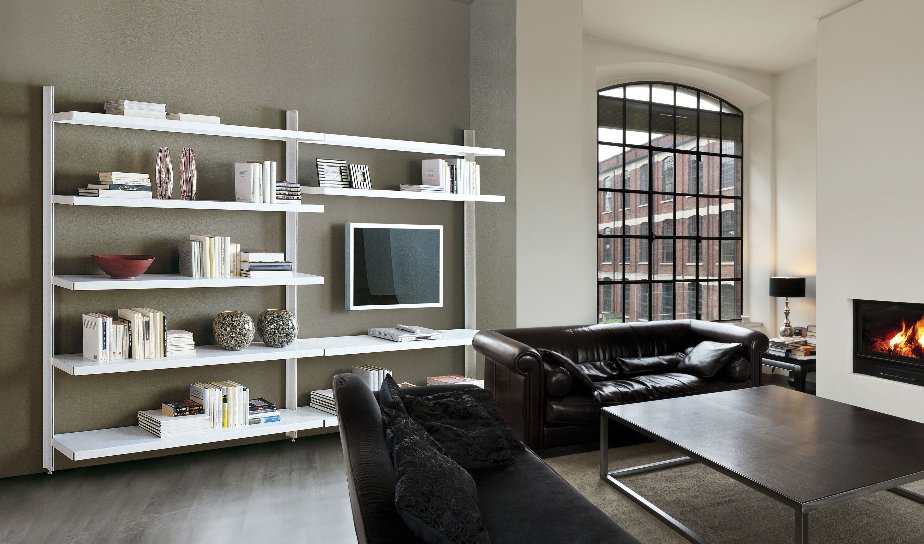 Секционный настенный книжный шкаф Caimi Brevetti ARCH-00062785 - Вид №1