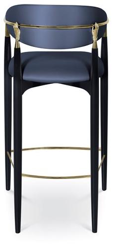 KOKET Табурет высокий тканевый с подлокотниками Nahema sun-id-1372220 - Вид №1