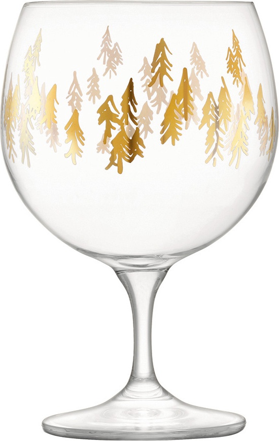 10656201 LSA International Набор круглых бокалов LSA International, "Fir Metallic", 525мл, 2шт. Стекло 