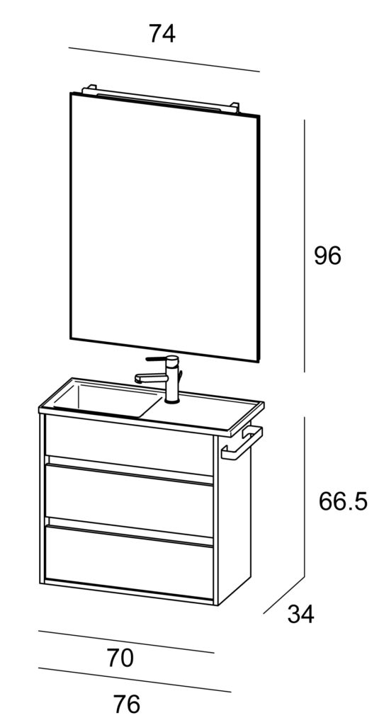 Duetto – 17 Mastella  Duetto  Комплект мебели для ванной - Вид №4