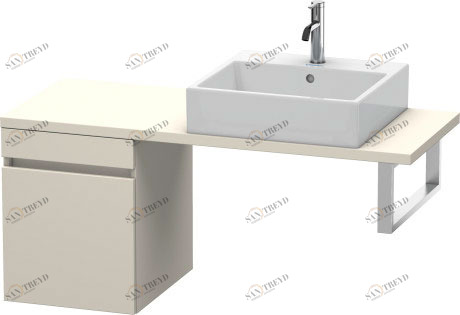 DS532109191 Шкафчик для компактной консоли DuraStyle #DS5321 400 x 478 мм Серо-коричневый декор Duravit