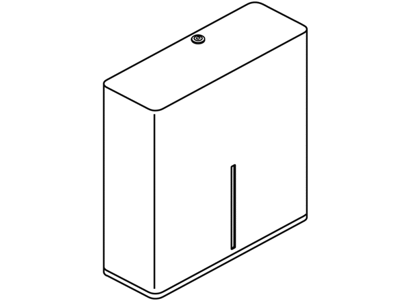 950.21.600 Большой держатель рулона туалетной бумаги HEWI WC-Accessoires  - Вид №3