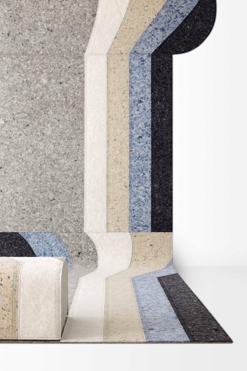 GAN Прямоугольный коврик ручной работы из синтетического волокна Nuances sun-id-1427602 - Вид №12