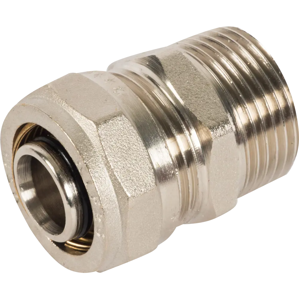 Переходник Valtec 1"x26 мм НР никелированная латунь VTM.301 10513205 STLM-2073836 