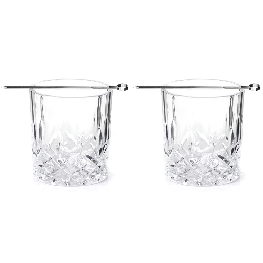 BA76 Набор стаканов для виски со шпажками, 230 мл, 2 шт. Kikkerland 