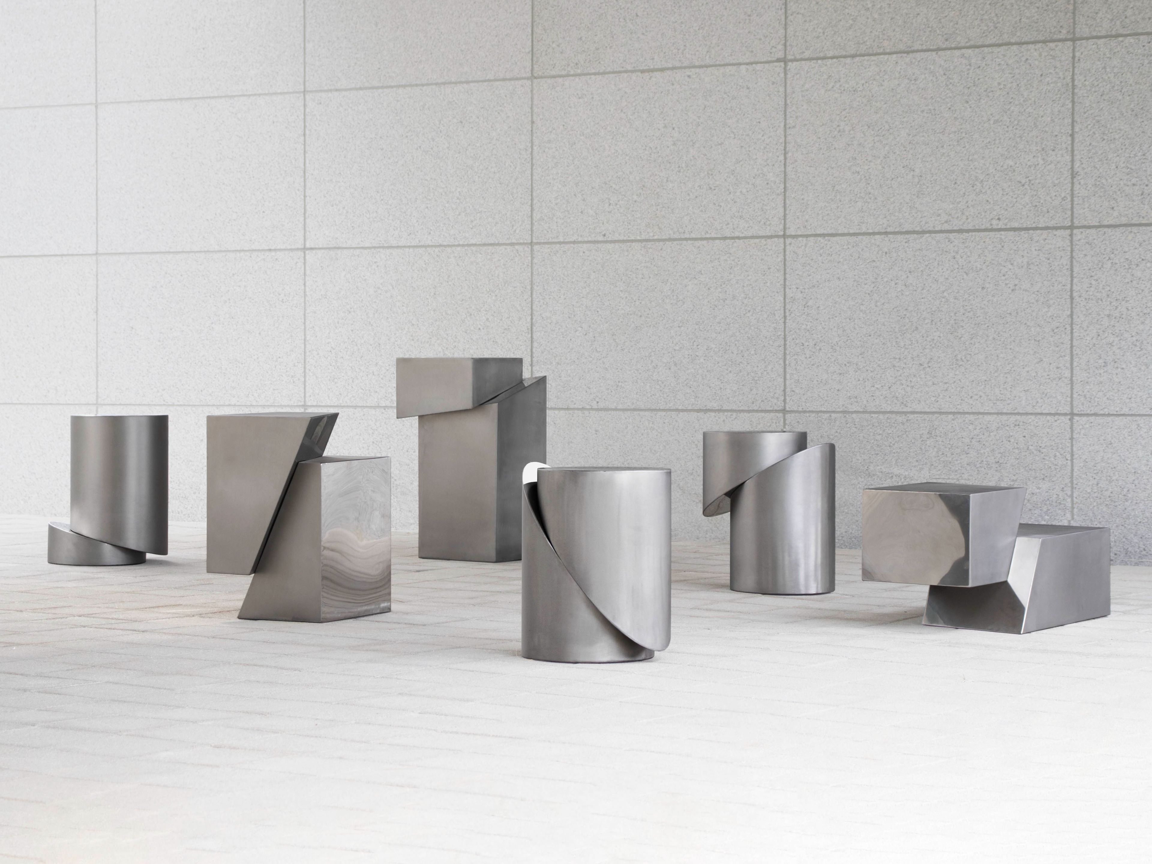 Низкий журнальный столик из нержавеющей стали Movimento Gallery SLICE ARCH-00120337 - Вид №1