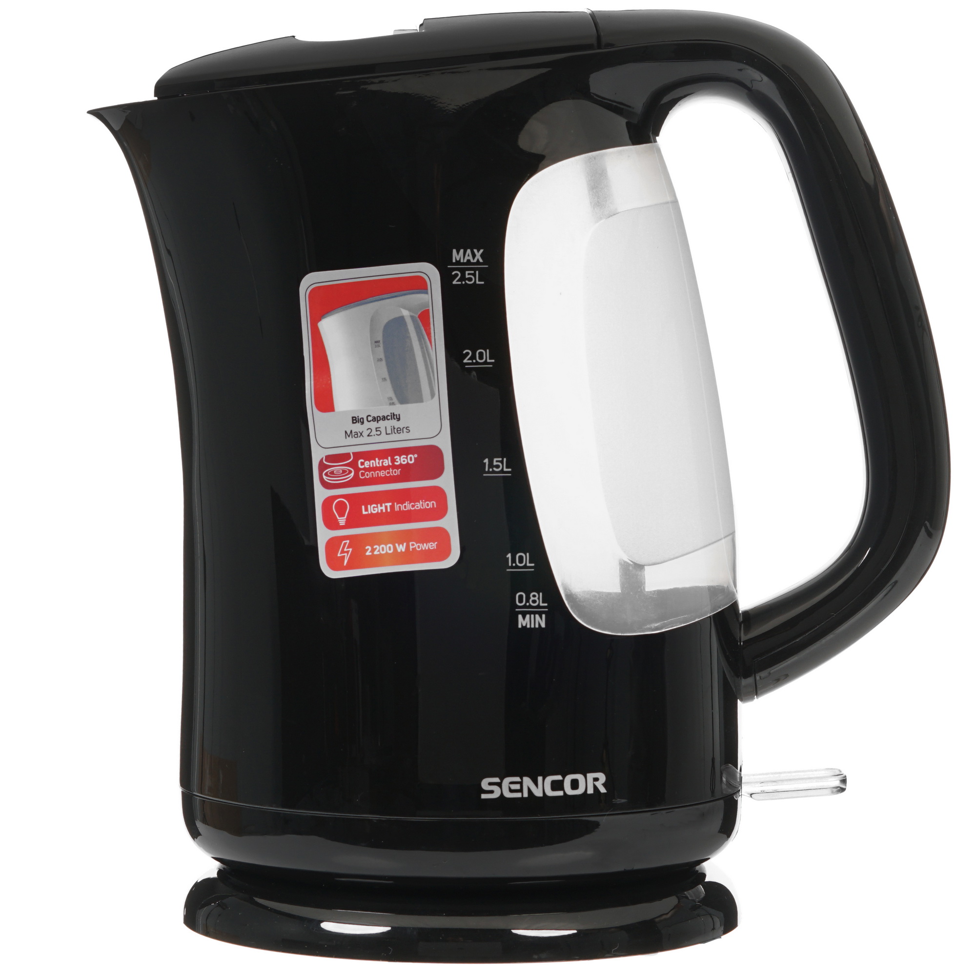 8185261 Электрочайник Sencor SWK 2511BK черный STDN-0013386