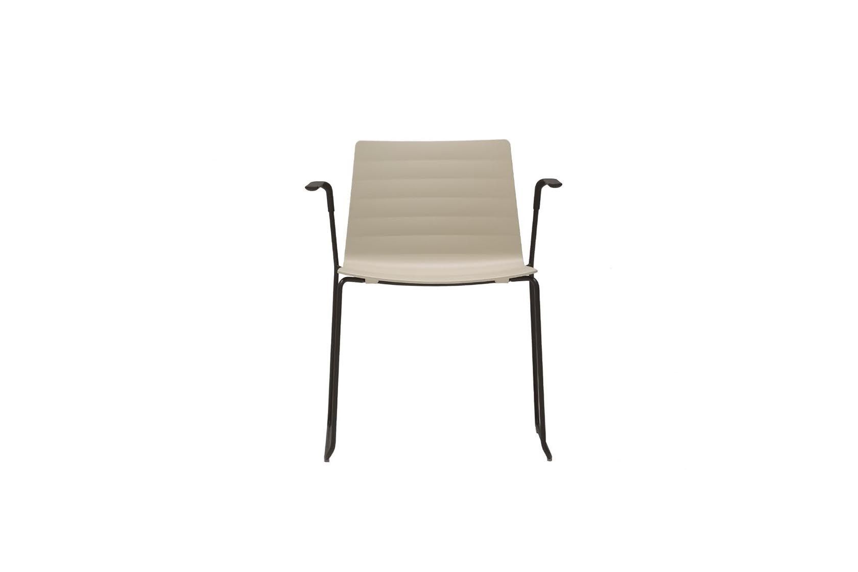 Полимерные сани сад стул с подлокотниками Andreu World Flex Outdoor ARCH-00143426 - Вид №3