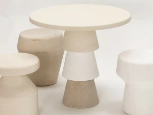 PIMAR Круглый садовый стол из камня Лечче  Ca7