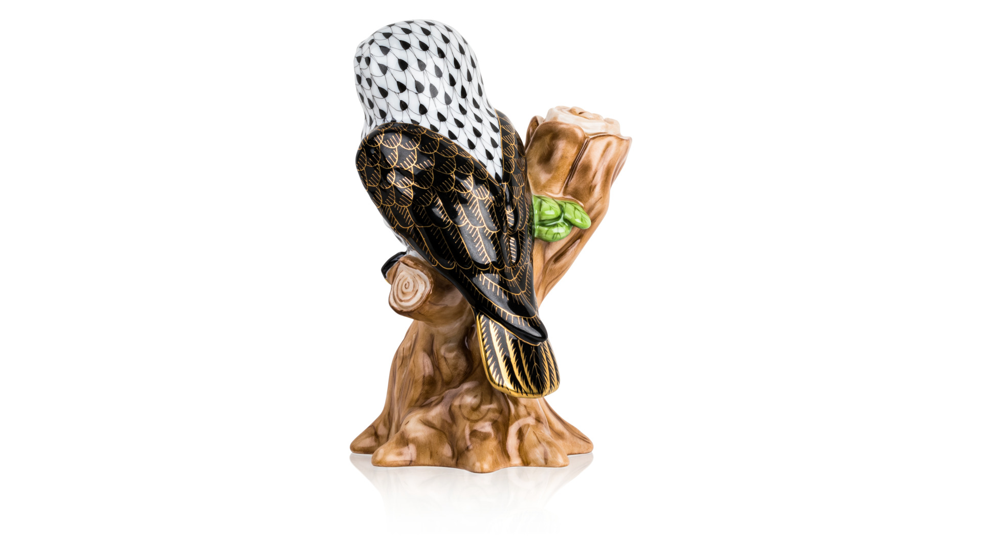 10647906 Herend Фигурка Herend "Сова на ветке" 14см Фарфор, Керамика  - Вид №2