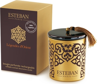 10653715 Esteban ДЕКО СВЕЧА 170 ГР ЛЕГЕНДЫ ВОСТОКА Воск, хлопковый фитиль, керамика, картон 